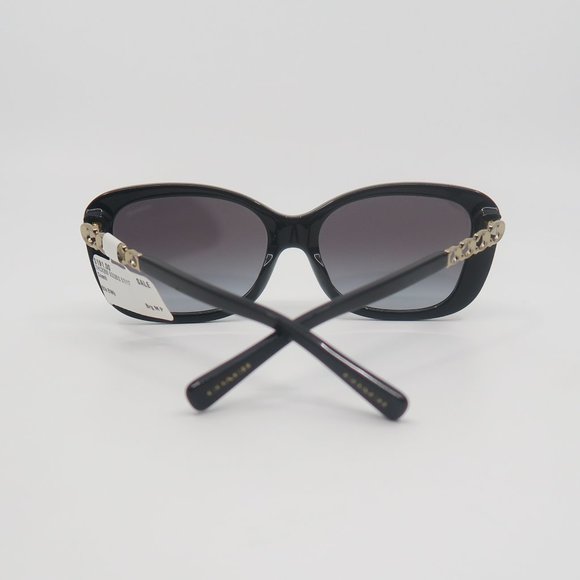 COACH HC8286 5002/8G New Black/Gray Gradient Butterfly Sunglasses - Picture 6 of 11